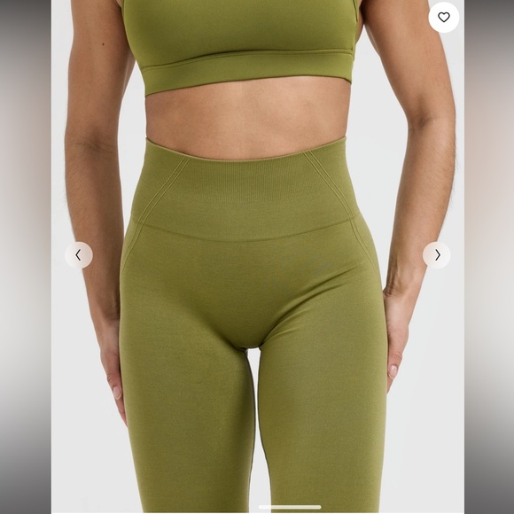 ONER ACTIVE • EFFORTLESS SEAMLESS LEGGINGS • OLIVE GREEN • SMALL/REGULAR/SHORT - Picture 4 of 6